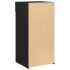 Aparador madera de ingeniería negro 45x42,5x93