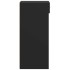 Aparador de madera de ingeniería negro 50x42,5x93
