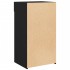 Aparador de madera de ingeniería negro 50x42,5x93