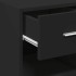 Aparador de madera de ingeniería negro 50x42,5x93