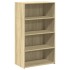 Aparador alto madera de ingeniería roble Sonoma 70x41x124