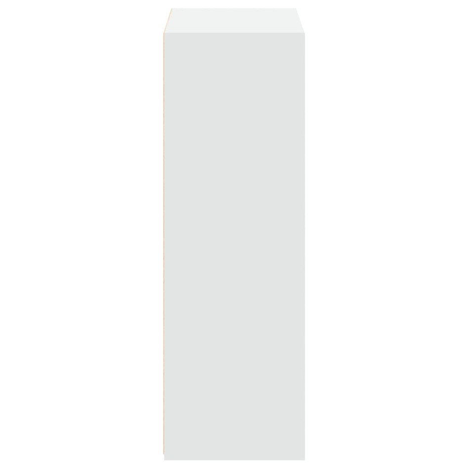Aparador alto madera de ingeniería blanco 70x41x124