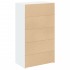 Aparador alto madera de ingeniería blanco 70x41x124