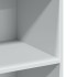 Aparador alto madera de ingeniería blanco 70x41x124