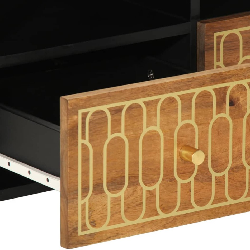 Mueble de TV madera maciza de mango 70x33x46