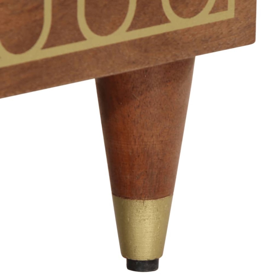 Mueble de TV madera maciza de mango 70x33x46