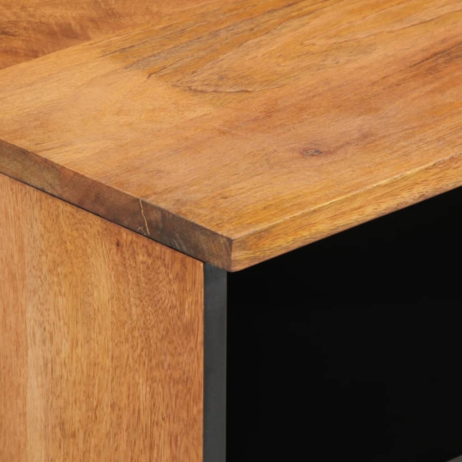 Mueble de TV madera maciza de mango 100x33x46