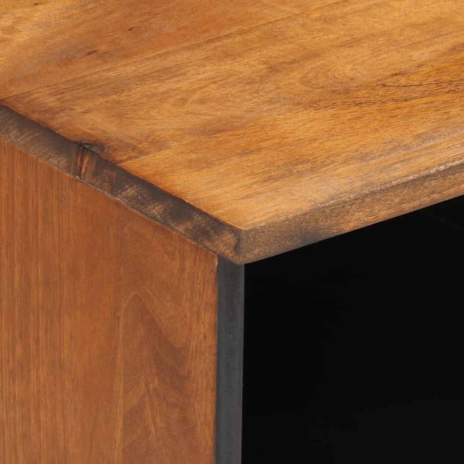 Mueble de TV madera maciza de mango 100x33x46