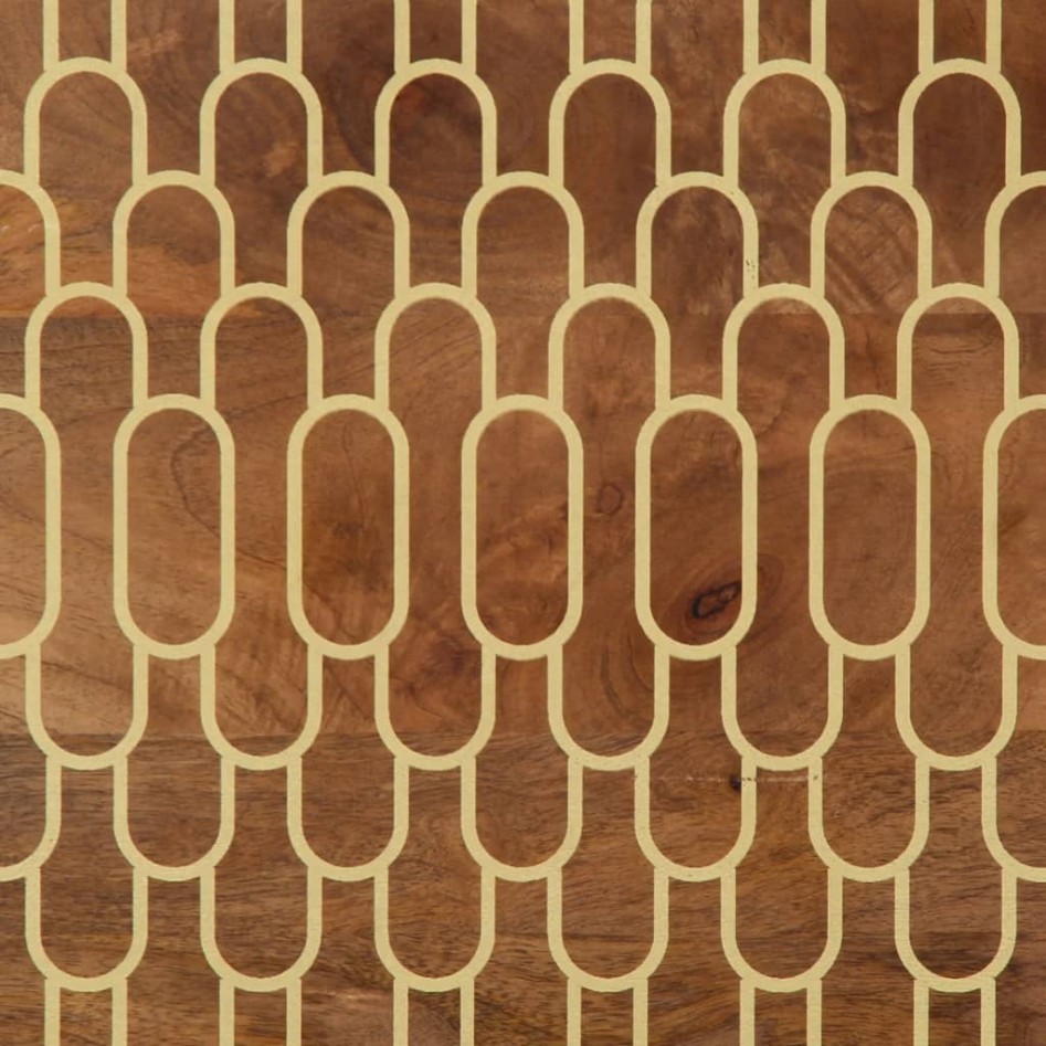 Mueble de TV madera maciza de mango 100x33x46