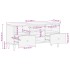 Mueble de TV madera maciza de mango 100x33x46