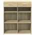 Aparador de madera de ingeniería roble Sonoma 80x42,5x93