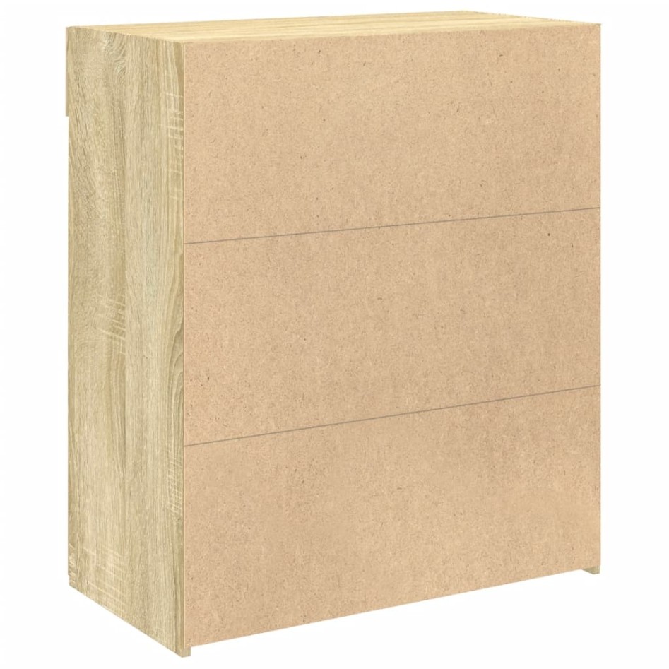 Aparador de madera de ingeniería roble Sonoma 80x42,5x93