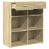 Aparador de madera de ingeniería roble Sonoma 80x42,5x93