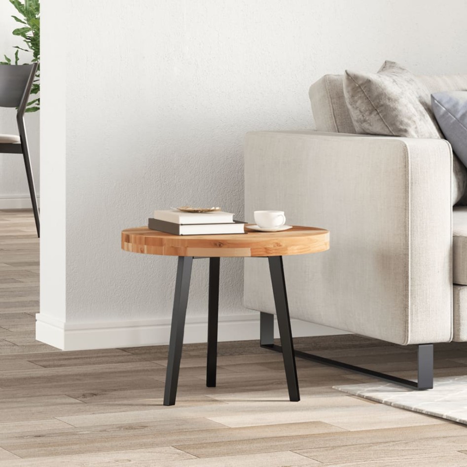 Tablero de mesa redondo madera maciza de acacia Ø50x4