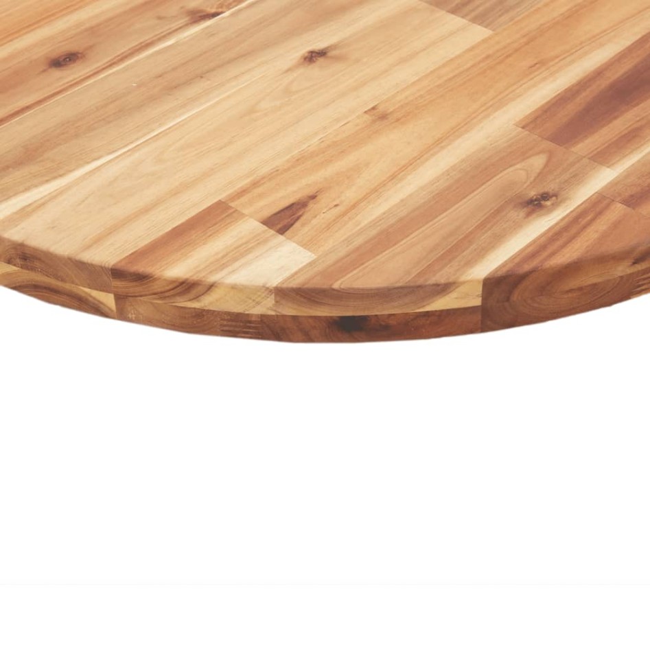 Tablero de mesa redondo madera maciza de acacia Ø50x4
