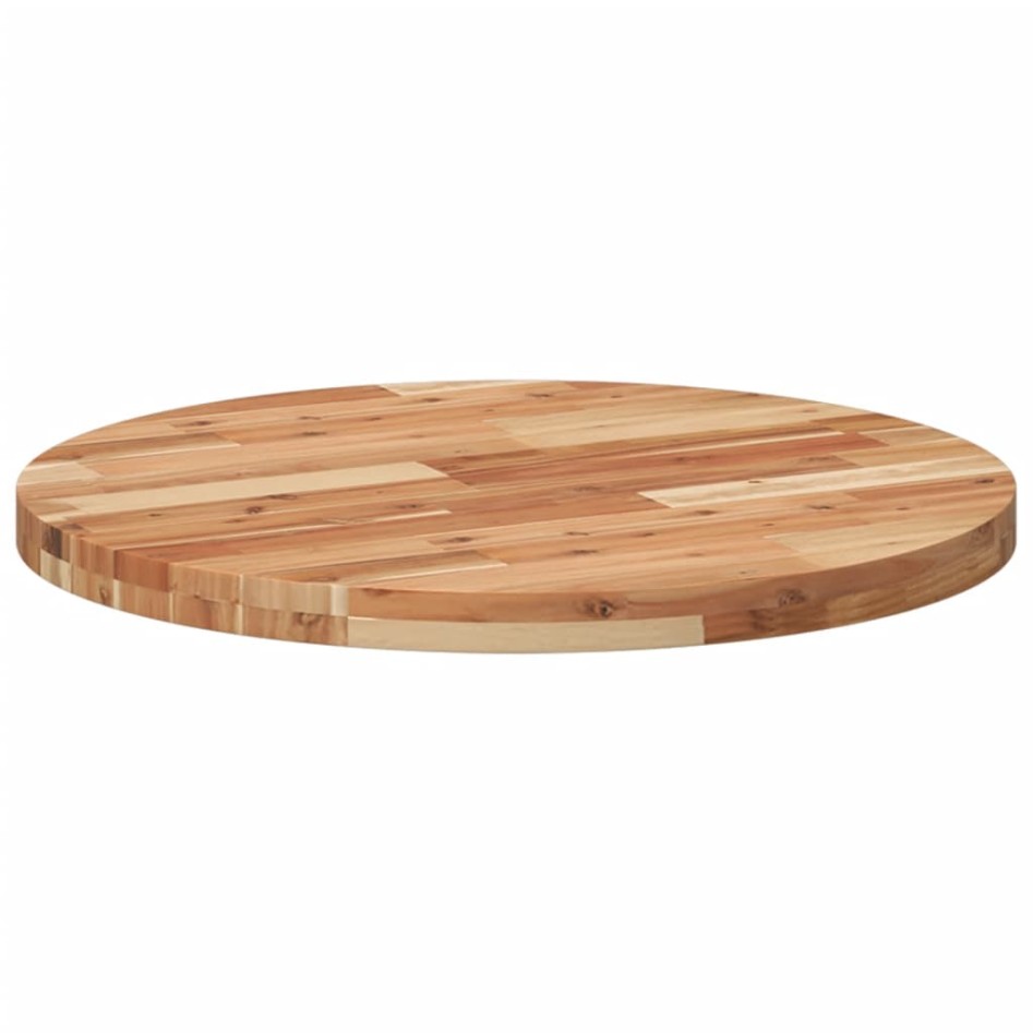 Tablero de mesa redondo madera maciza de acacia Ø70x4