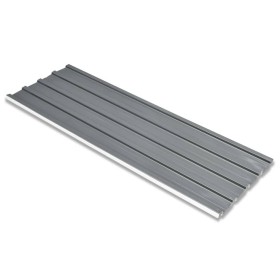 Panel para tejado acero galvanizado gris 12