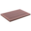 Panel de suelo para ducha solar WPC marrón 101x63x5,5 cm