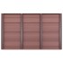 Panel de suelo para ducha solar WPC marrón 101x63x5,5