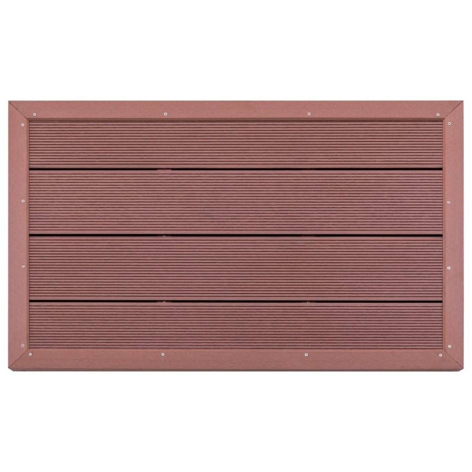 Panel de suelo para ducha solar WPC marrón 101x63x5,5
