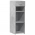 Aparador de madera de ingeniería gris hormigón 30x42,5x93