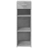 Aparador de madera de ingeniería gris hormigón 30x42,5x93