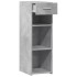 Aparador de madera de ingeniería gris hormigón 30x42,5x93