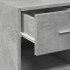 Aparador de madera de ingeniería gris hormigón 30x42,5x93