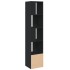 Estantería de madera de ingeniería negra 40x36x189
