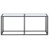 Mesa consola vidrio templado mármol blanco 180x35x75,5
