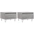 Mesas de centro 2 uds madera ingeniería gris Sonoma 50x46x35