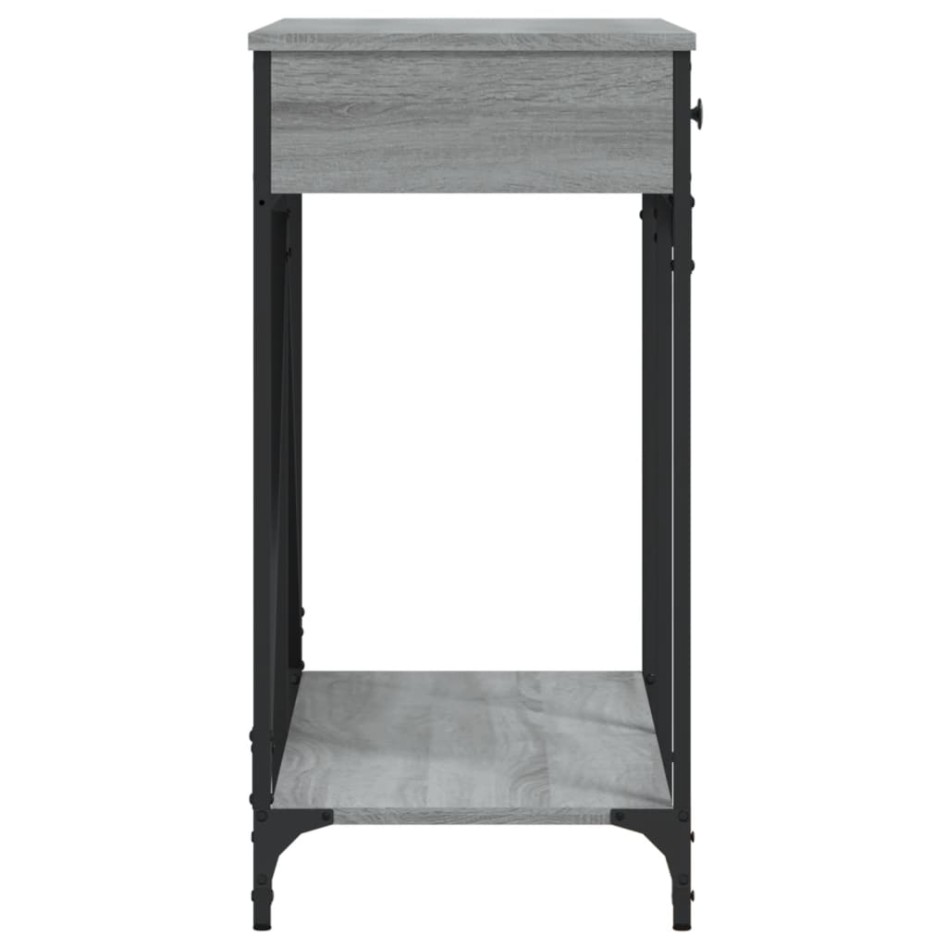 Mesa consola madera de ingeniería gris Sonoma 100x39x78,5