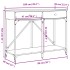 Mesa consola madera de ingeniería gris Sonoma 100x39x78,5
