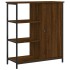 Aparador de madera de ingeniería marrón roble 70x30x80