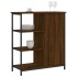 Aparador de madera de ingeniería marrón roble 70x30x80