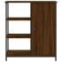 Aparador de madera de ingeniería marrón roble 70x30x80