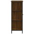 Aparador de madera de ingeniería marrón roble 70x30x80
