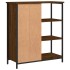 Aparador de madera de ingeniería marrón roble 70x30x80