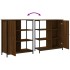 Aparador de madera de ingeniería marrón roble 70x30x80