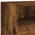 Mueble de pared TV madera ingeniería roble ahumado 100x30x30