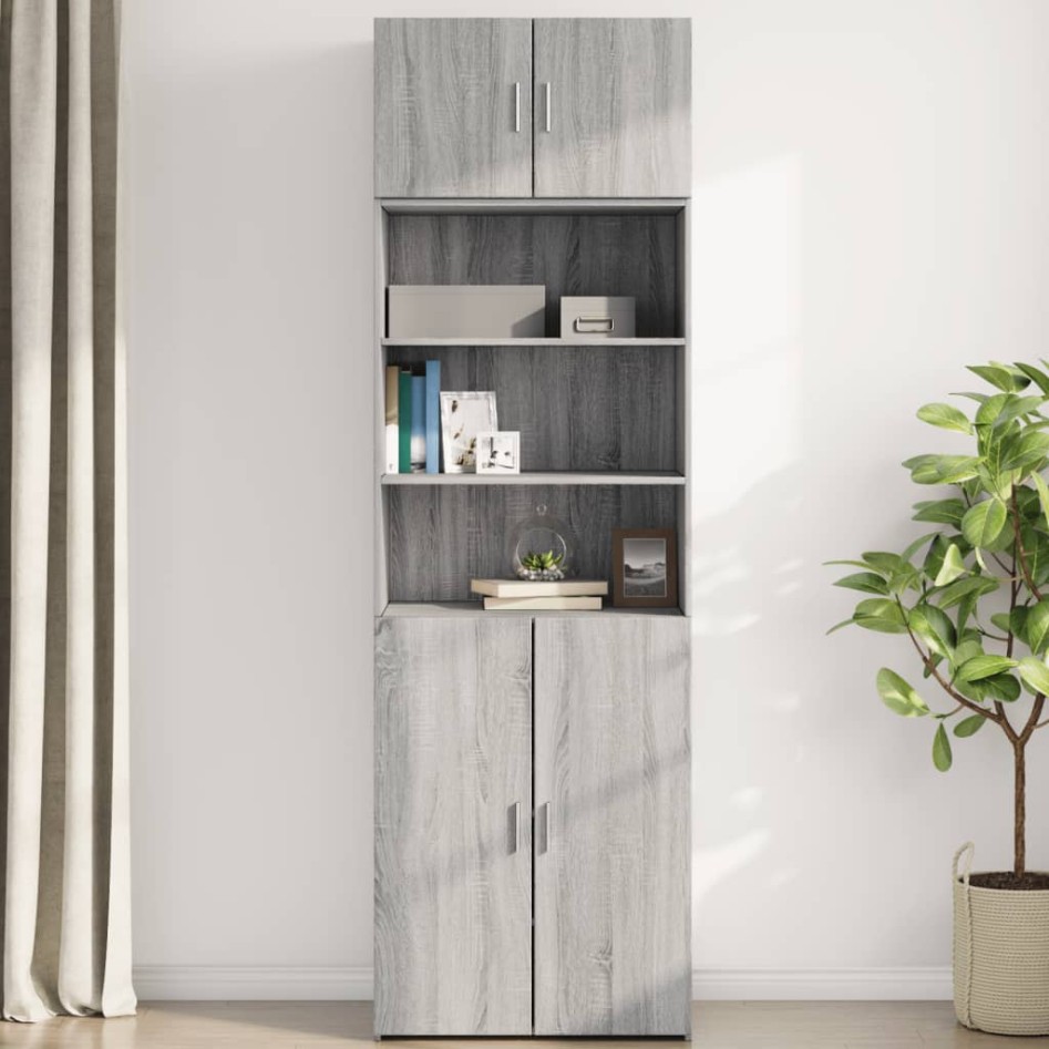 Armario de pared madera de ingeniería gris Sonoma 70x42,5x40