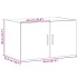 Armario de pared madera de ingeniería gris Sonoma 70x42,5x40