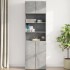 Armario de pared madera ingeniería gris hormigón 70x42,5x40