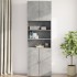 Armario de pared madera ingeniería gris hormigón 80x42,5x64