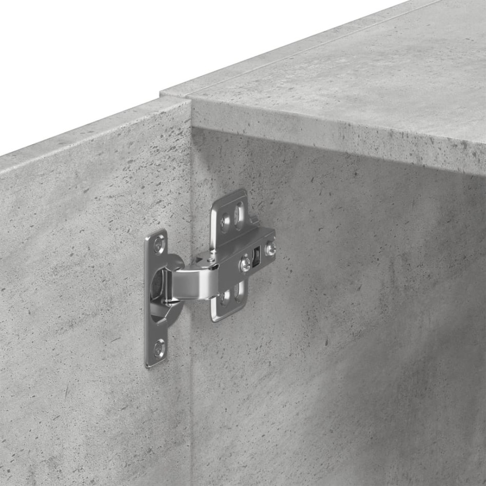 Armario de pared madera ingeniería gris hormigón 80x42,5x64