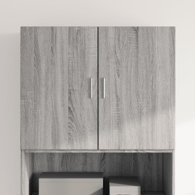 Armario de pared madera de ingeniería gris Sonoma 80x42,5x64