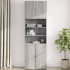 Armario de pared madera de ingeniería gris Sonoma 80x42,5x64