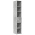 Aparador de madera de ingeniería gris hormigón 30x42,5x185