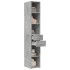 Aparador de madera de ingeniería gris hormigón 30x42,5x185