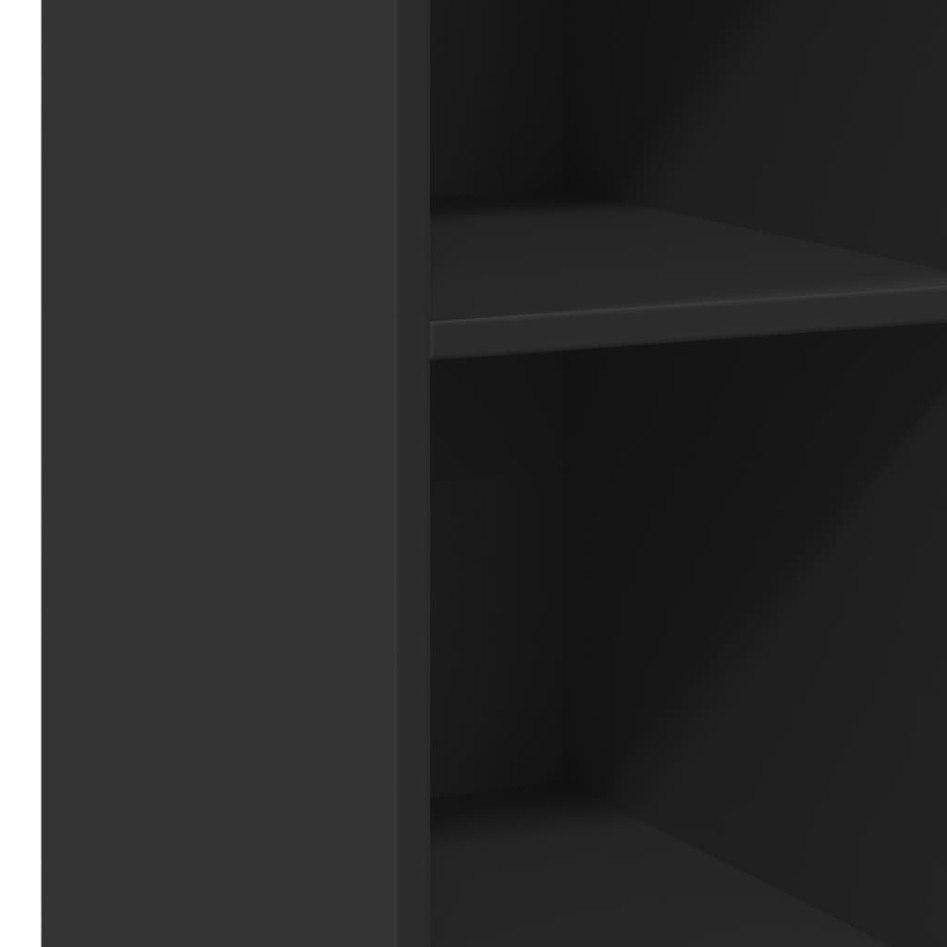 Aparador de madera de ingeniería negro